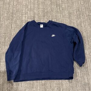 Nike Men's Navy Crewneck Sweater